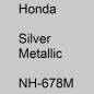 Preview: Honda, Silver Metallic, NH-678M.